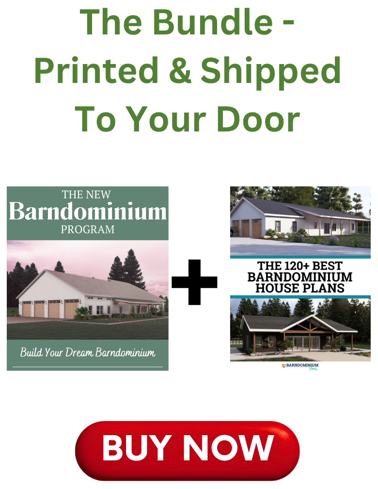 The Printed Bundle: Barndominium Program & House Plans Shipped To Your Door